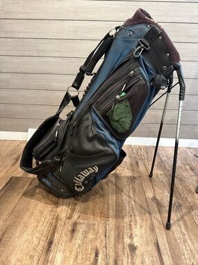 Callaway Blue and Black Stand Golf Bag with Multiple Pockets